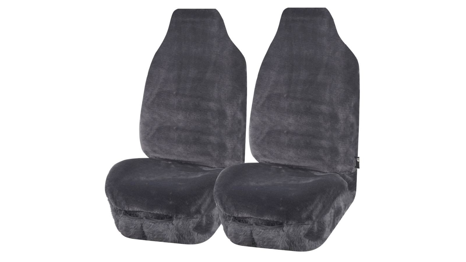 My Car Universal Size Minky Fabric Finesse Faux Fur Seat Cover - Grey