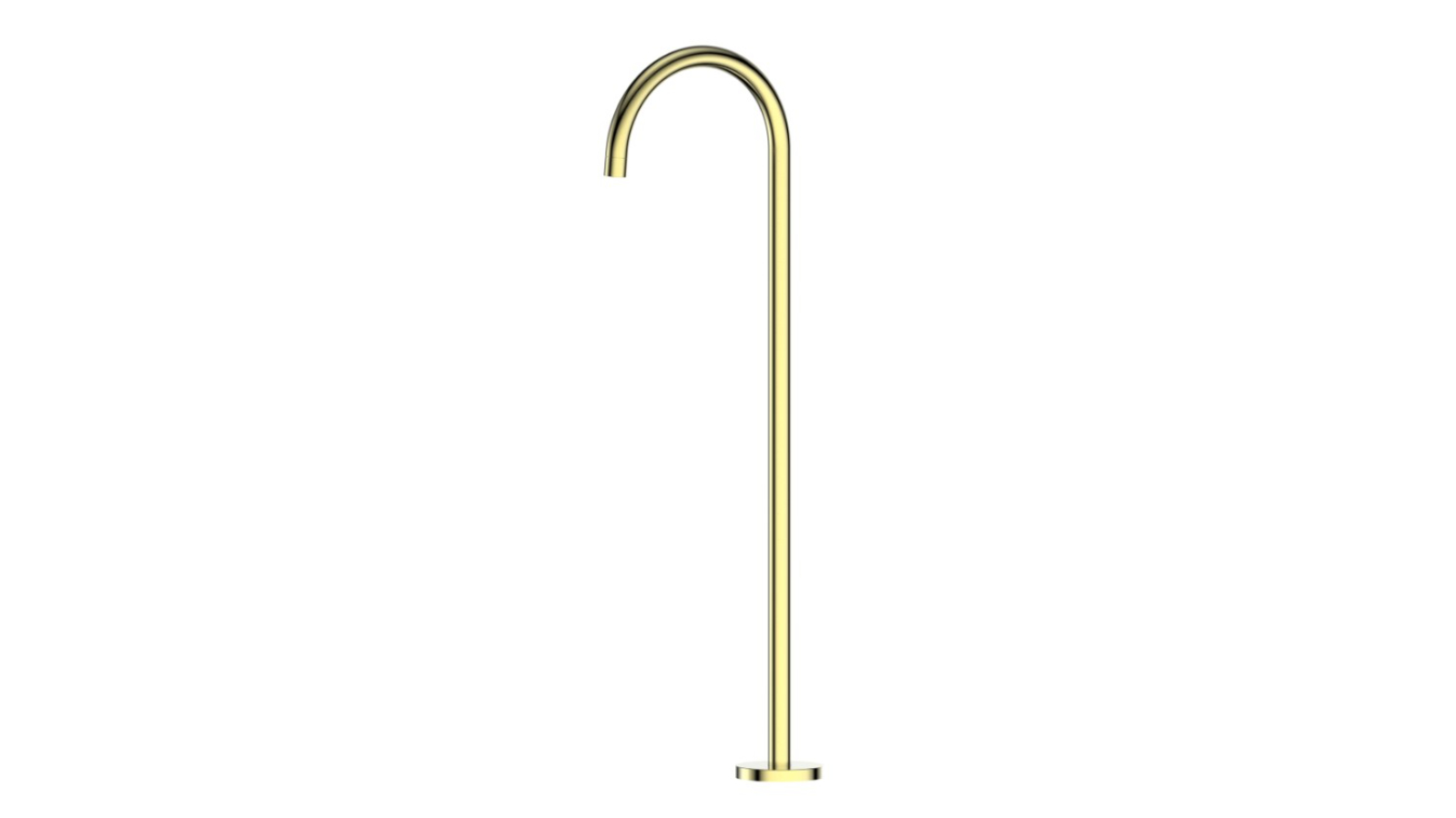 Greens Freestanding Bath Spout - Brushed Brass