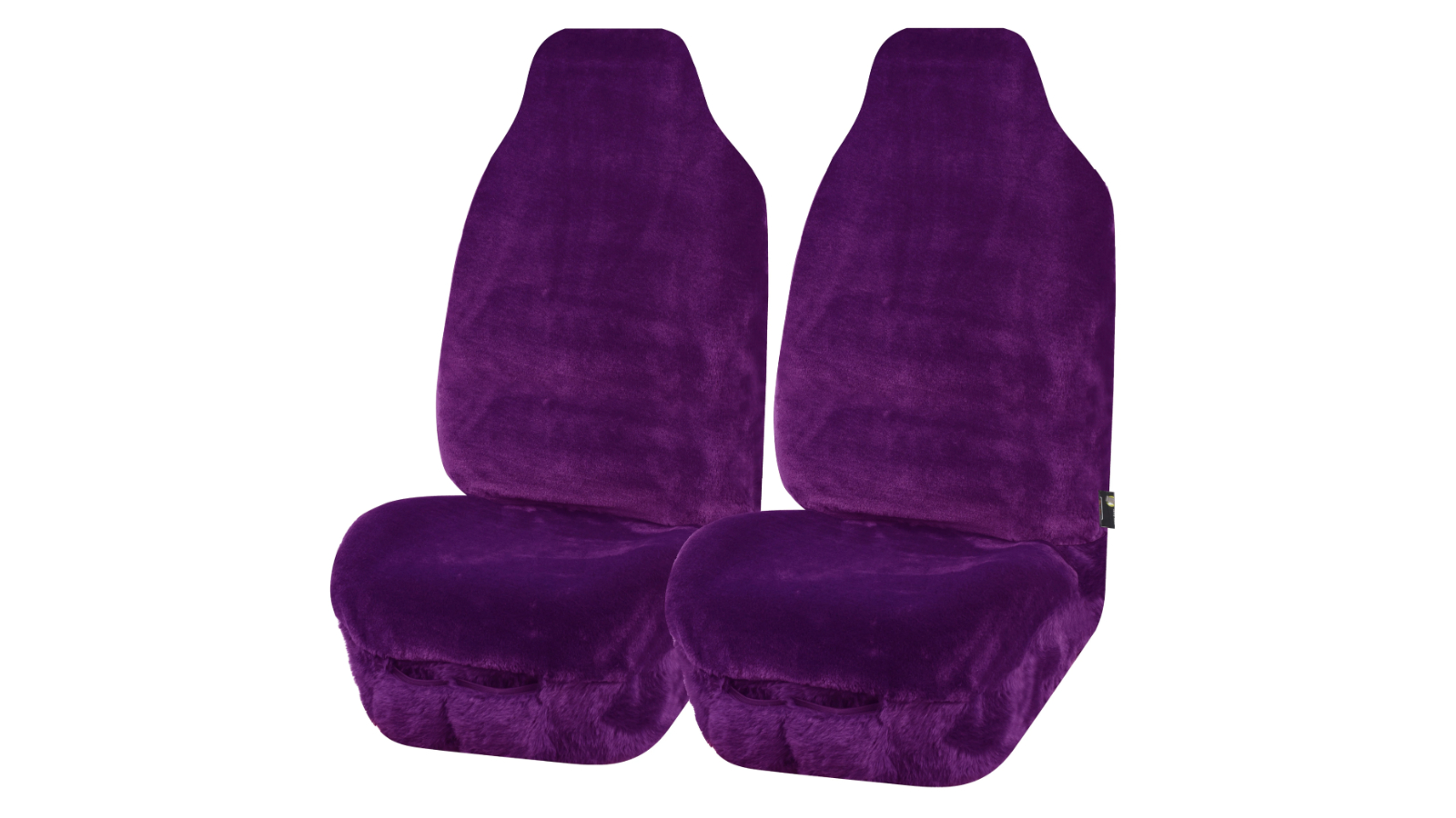 My Car Universal Size Minky Fabric Finesse Faux Fur Seat Cover - Purple