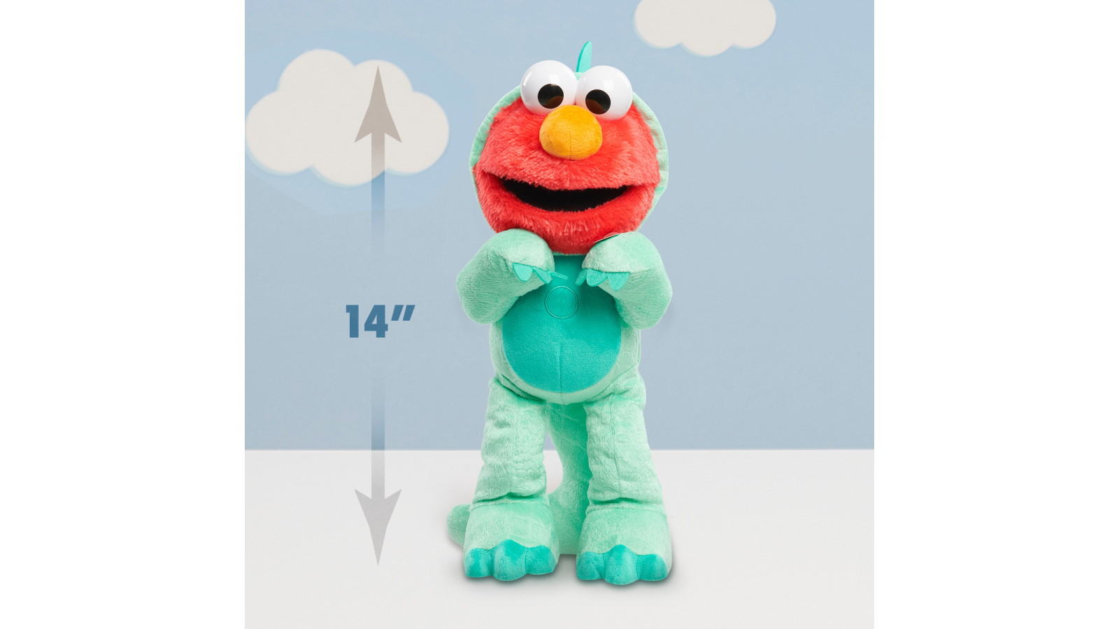 Sesame Street Dino Stomp Elmo Plush Toy Harvey Norman