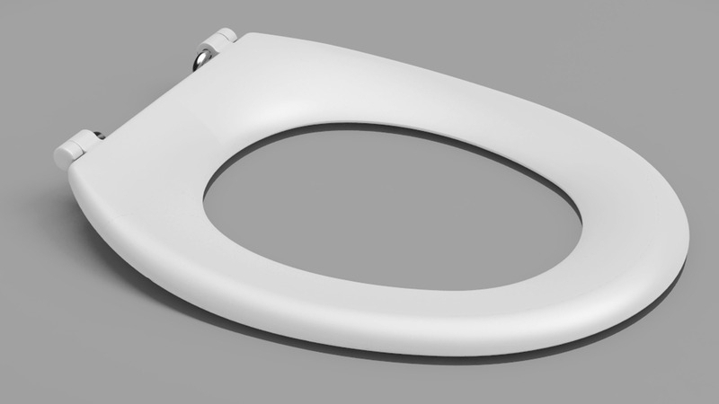 Caroma Caravelle Care Single Flap Toilet Seat - White