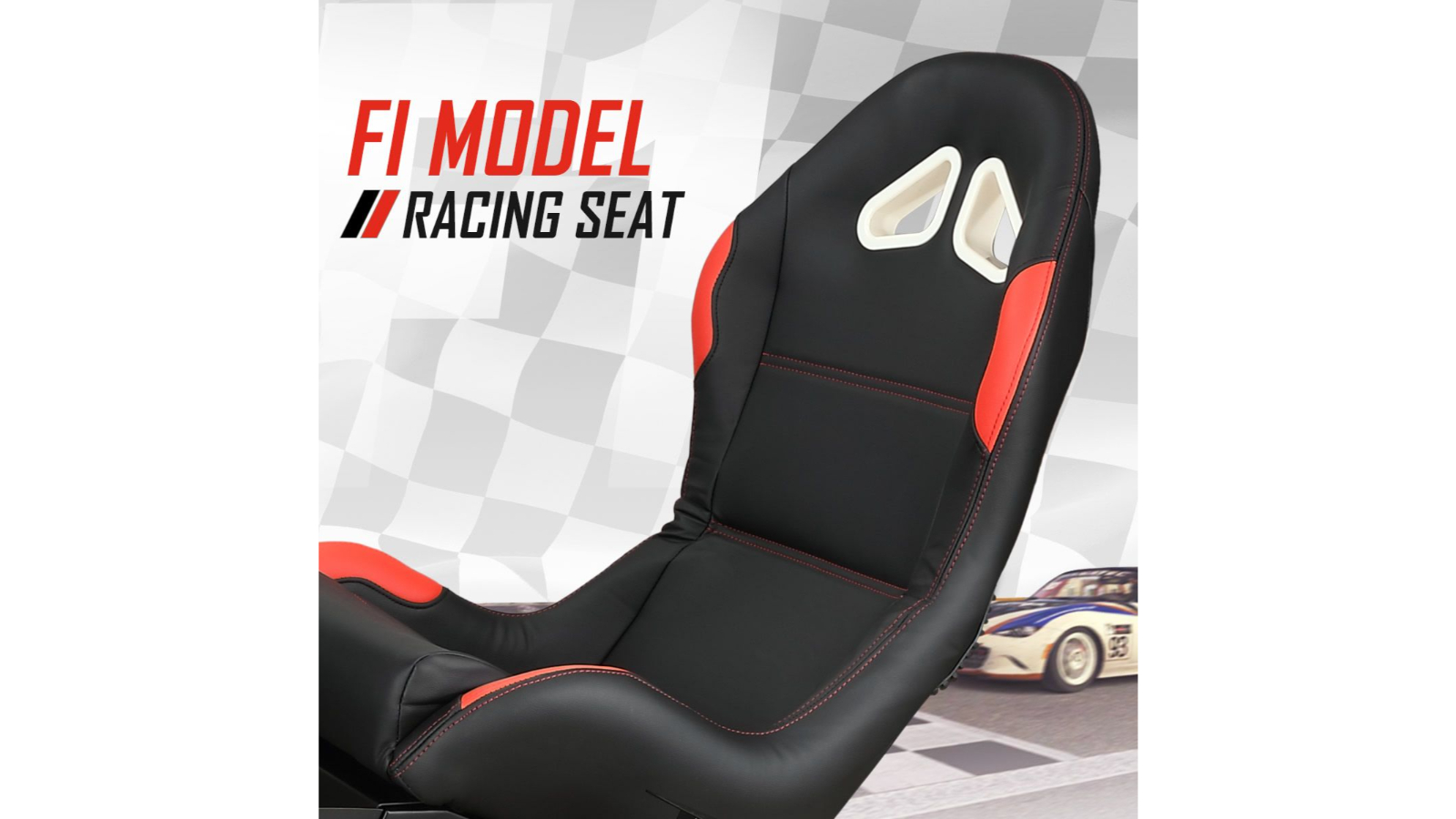 Premium Racing Simulator Cockpit Adjustable Gaming Chair with Monitor ...