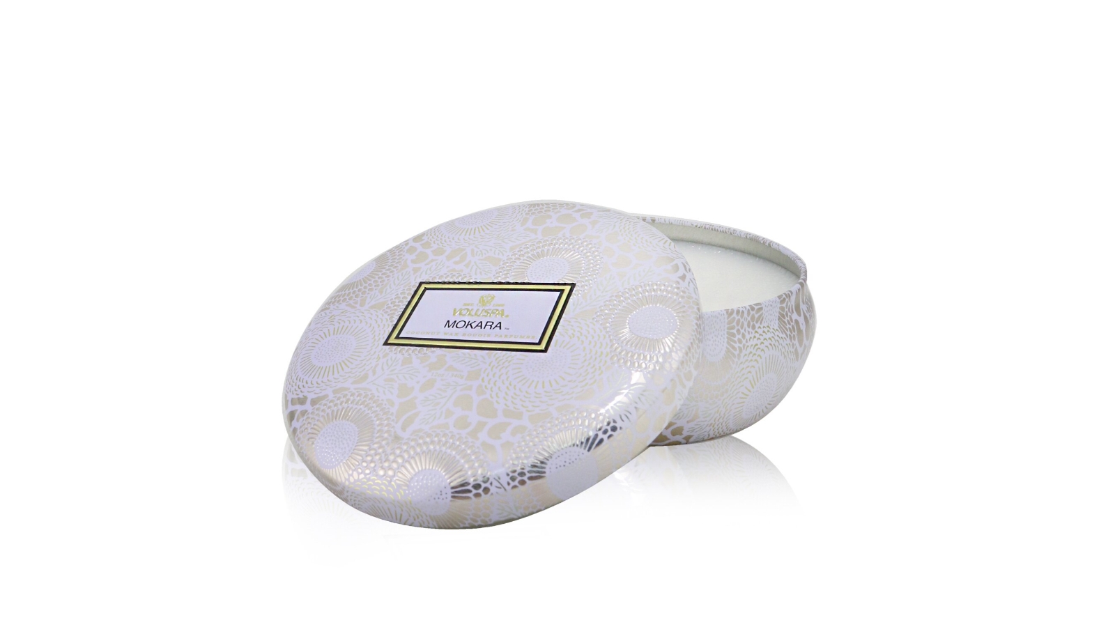 Voluspa 3 Wick Decorative Tin Candle - Mokara -340g/12oz