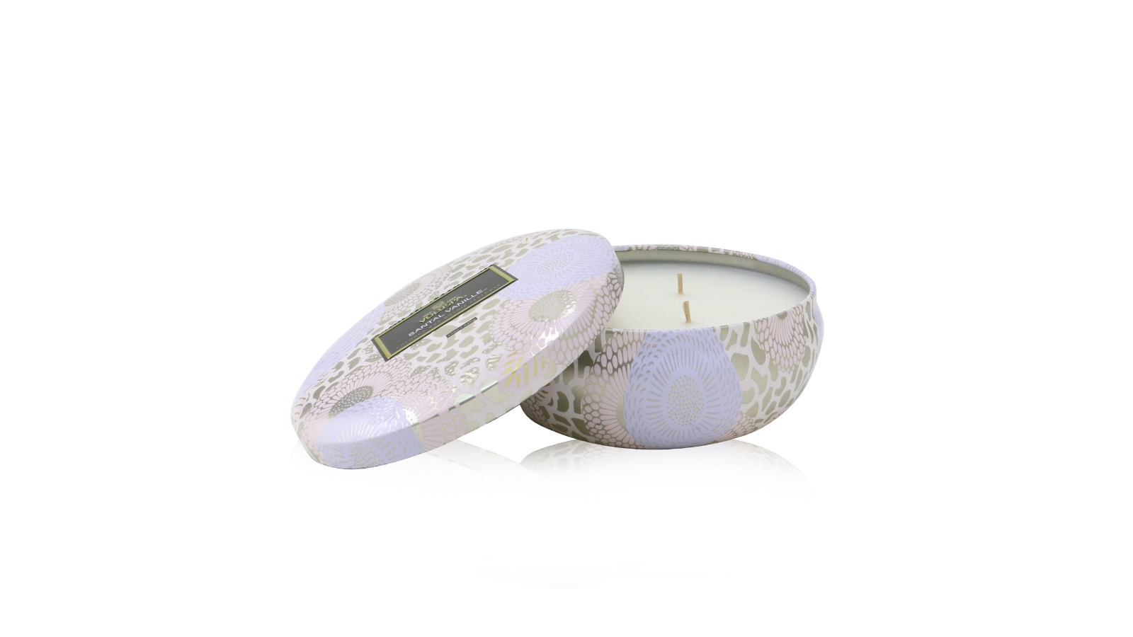 Voluspa 3 Wick Decorative Tin Candle - Santal Vanille  - 340g/12oz