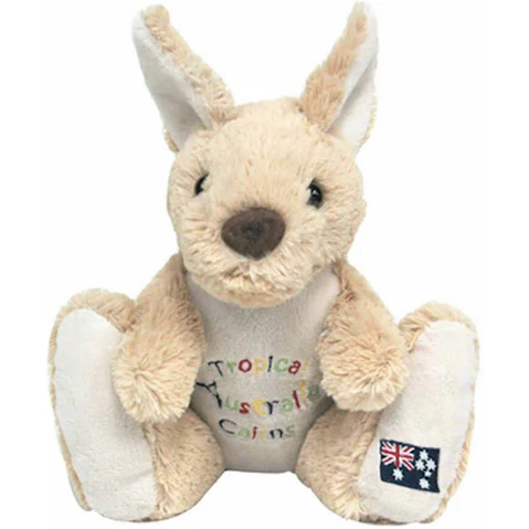 CA Australia 20cm Kangaroo Plush with Embroidery - Cairns