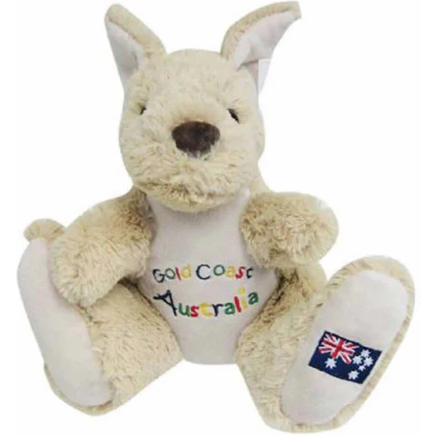 CA Australia 20cm Kangaroo Plush with Embroidery - Gold Coast