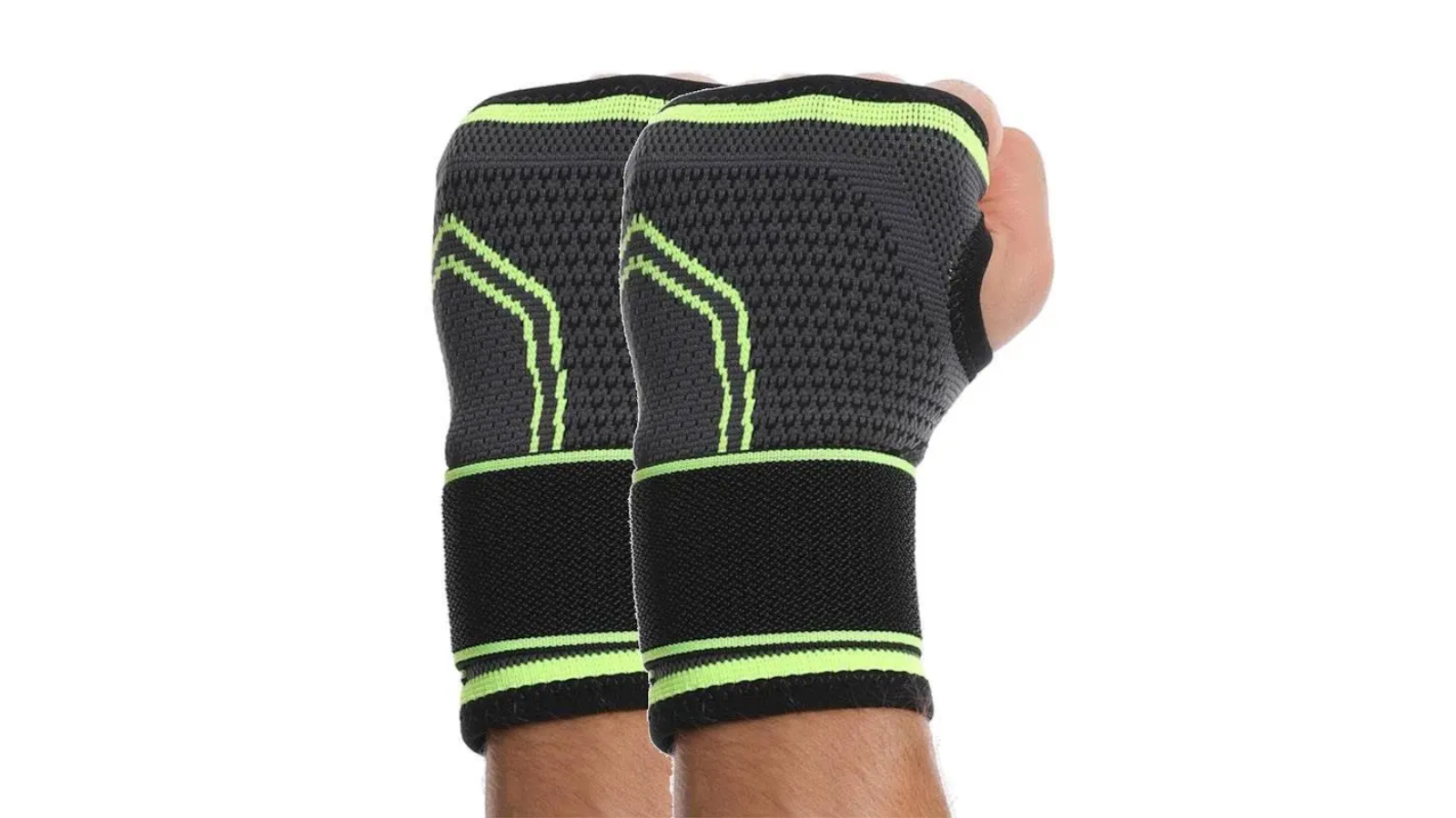 BodyAssist 2 Set Contoured 4-Way Sports Elastic Wrist Support with Strap - Medium