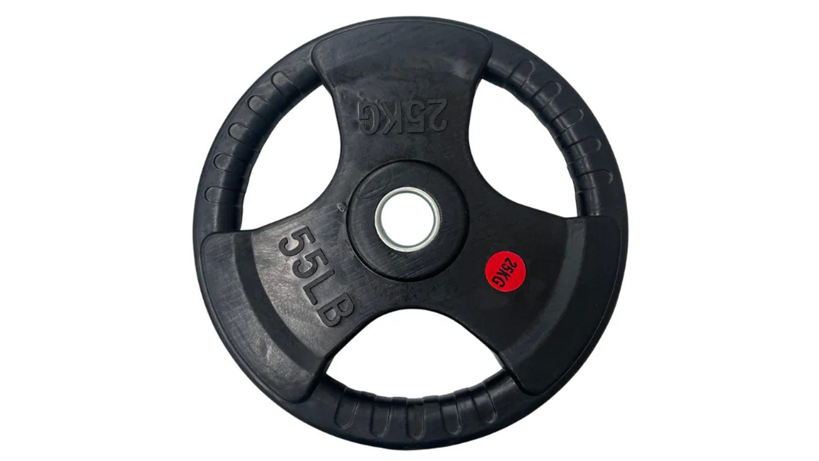 Fitness Hero 25kg Standard 29mm Rubber Coated Tri Grip Plate