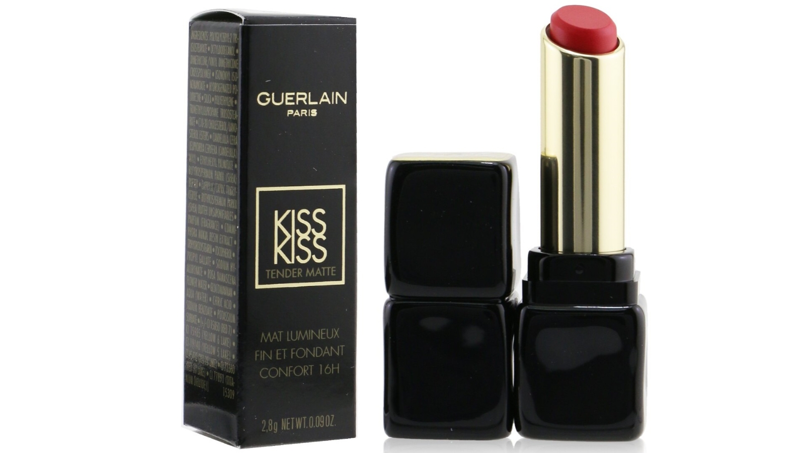 Guerlain Kisskiss Tender Matte Lipstick - No. 775 Kiss Rouge - 2.8g/0.09oz