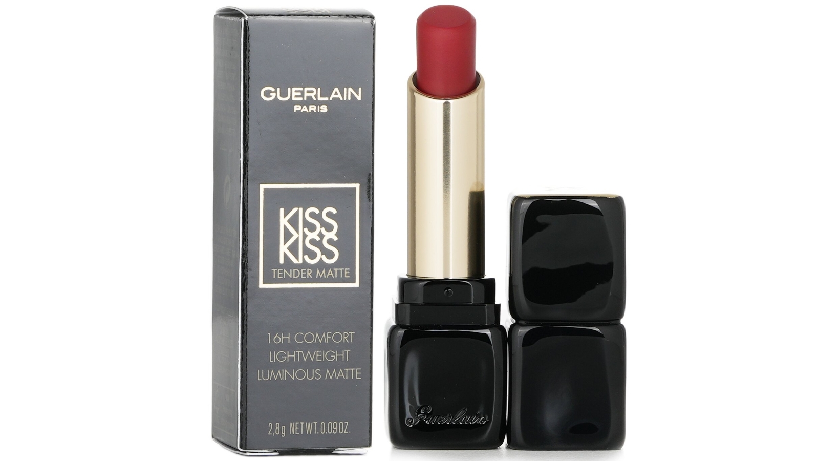 Guerlain Kisskiss Tender Matte Lipstick - No. 999 Eternal Red - 2.8g/0.09oz