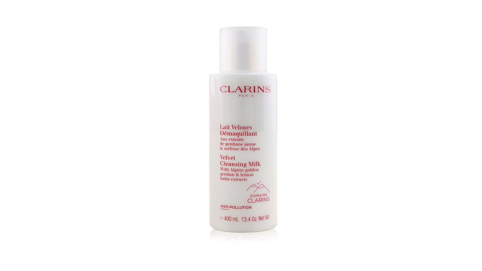 Clarins Velvet Cleansing Milk with Alpine Golden Gentian & Lemon Balm Extracts - 400ml/13.4oz