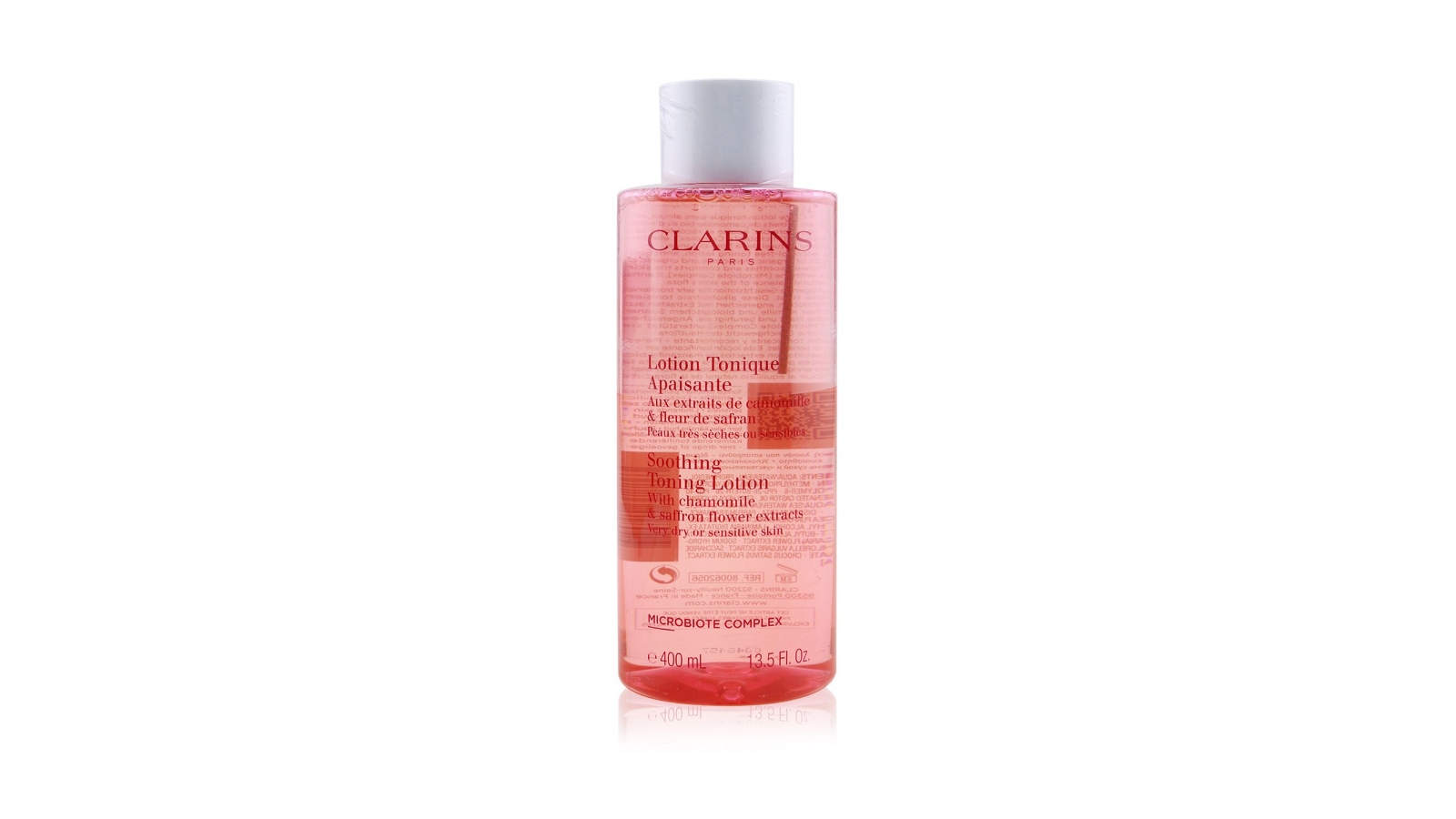 Clarins Soothing Toning Lotion with Chamomile & Saffron Flower Extracts - Very Dry or Sensitive Skin - 400ml/13.5oz
