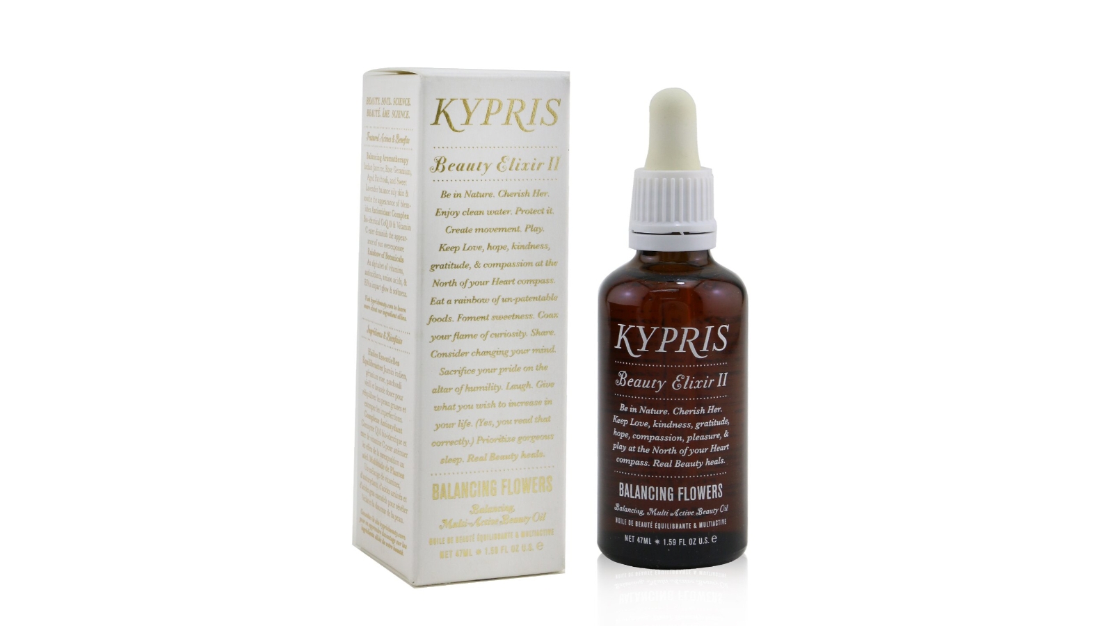 Kypris Beauty Elixir II - Balancing, Multi Active Beauty Oil (With Balancing Flowers)  - 47ml/1.59oz