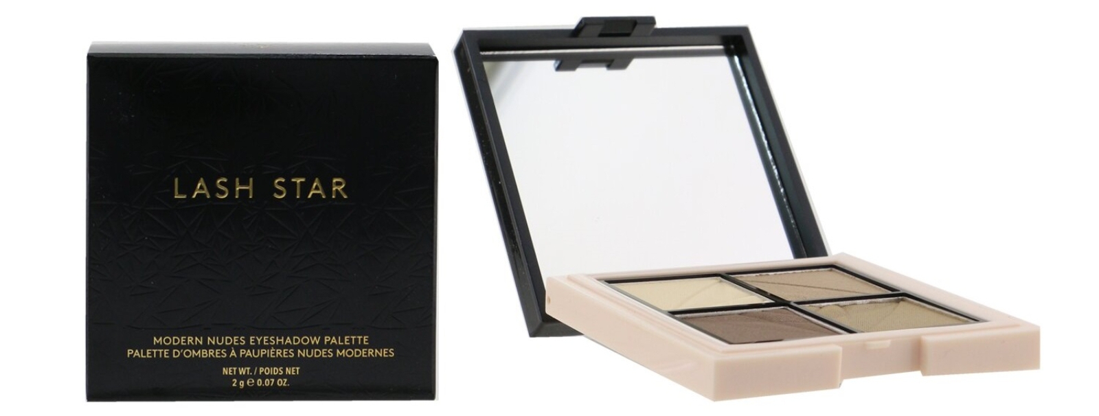 Lash Star Modern Nudes Quad Eyeshadow Palette - No. 1 Flesh Tones - 2g/0.07oz