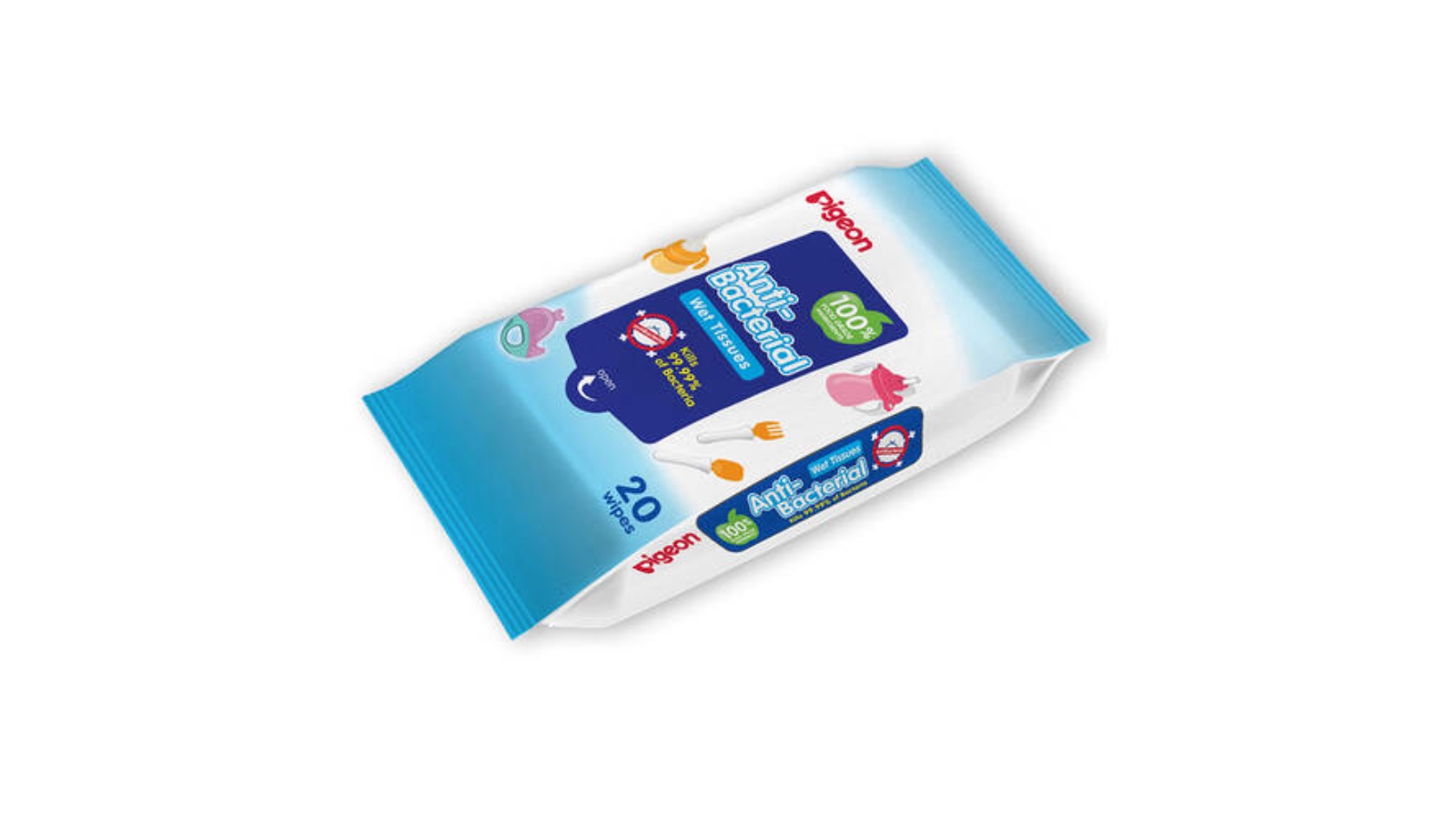 Pigeon Anti-Bacterial Wipes - 20 Pieces