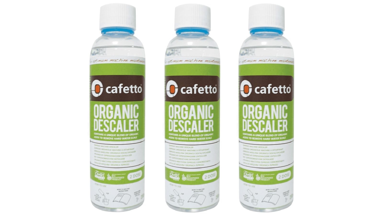 Cafetto 3 x LOD Organic Espresso Machine Liquid Descaler Harvey Norman