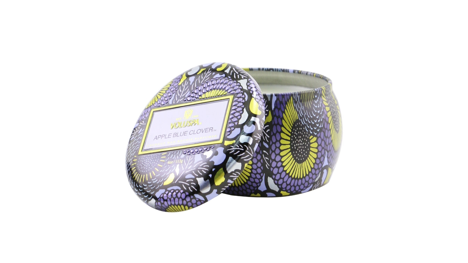 Voluspa Mini Tin Candle - Apple Blue Clover -113g/4oz