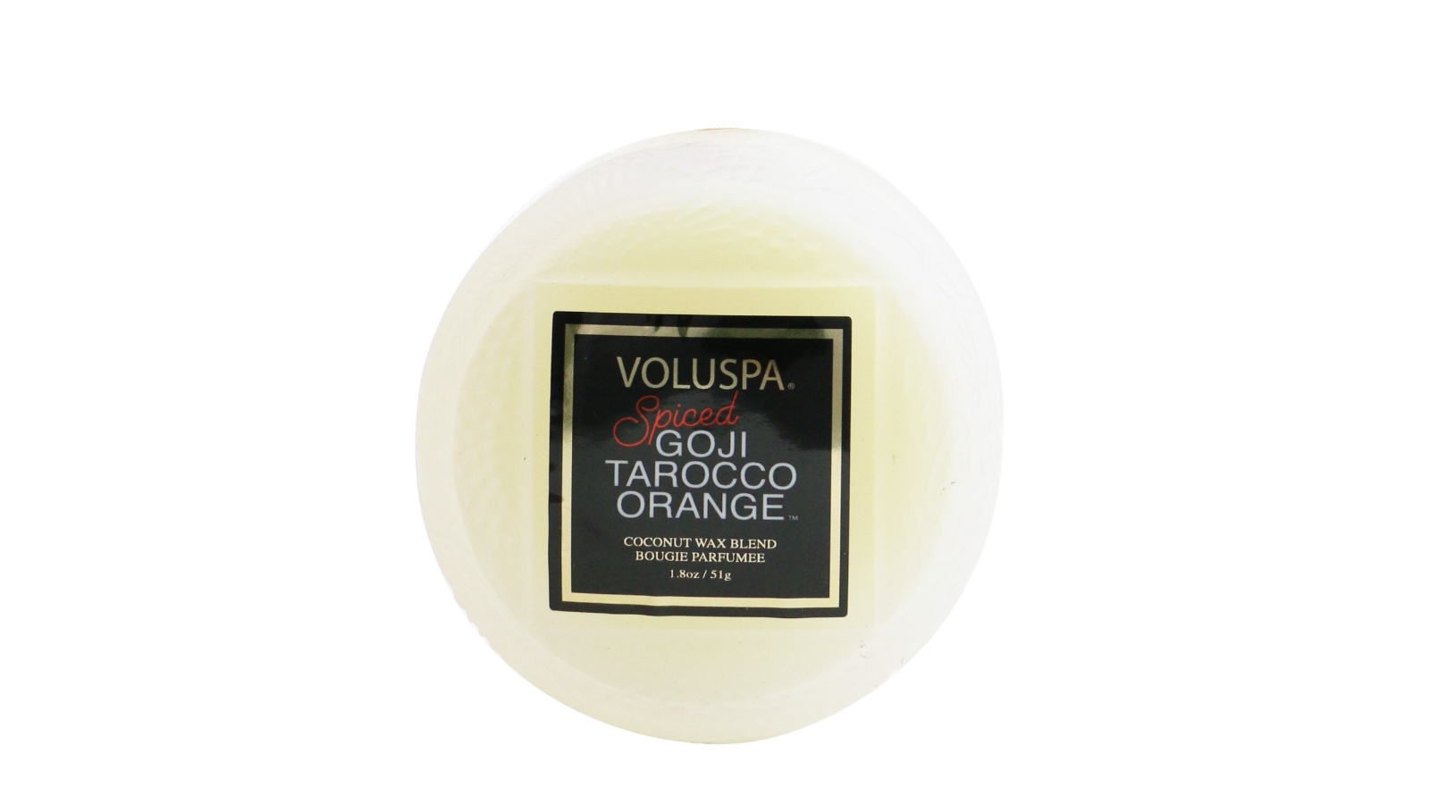 Voluspa Macaron Candle - Spiced Goji Tarocco Orange -51g/1.8oz