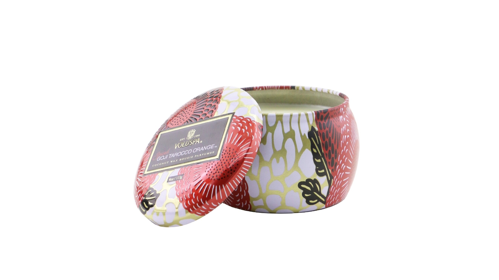 Voluspa Mini Tin Candle - Spiced Goji Tarocco Orange -113g/4oz
