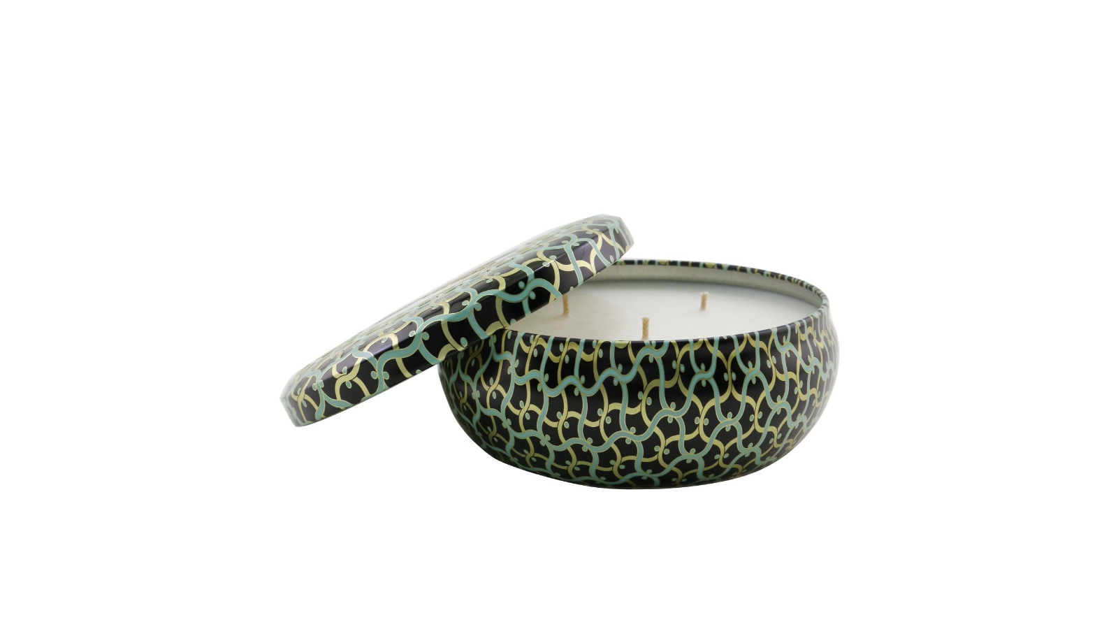 Voluspa 3 Wick Decorative Tin Candle - French Linen  - 340g/12oz