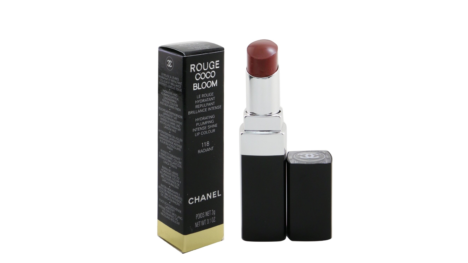 Rouge Coco Shine Hydrating Sheer Lipshine - 142 Rose Emotif by Chanel for  Women - 0.1 oz Lipstick 