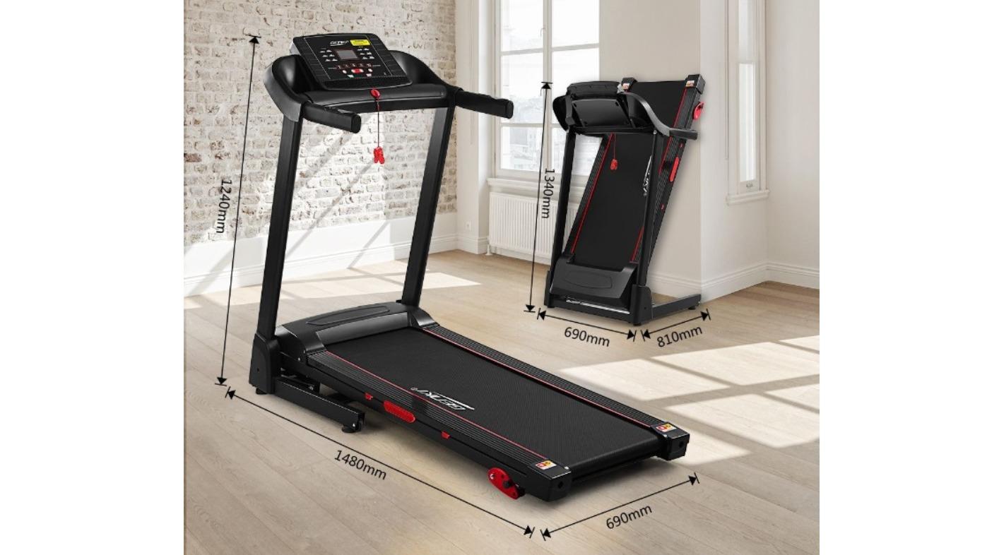 Genki 2.5HP Foldable 3 Incline Shock Absorption Treadmill Harvey Norman