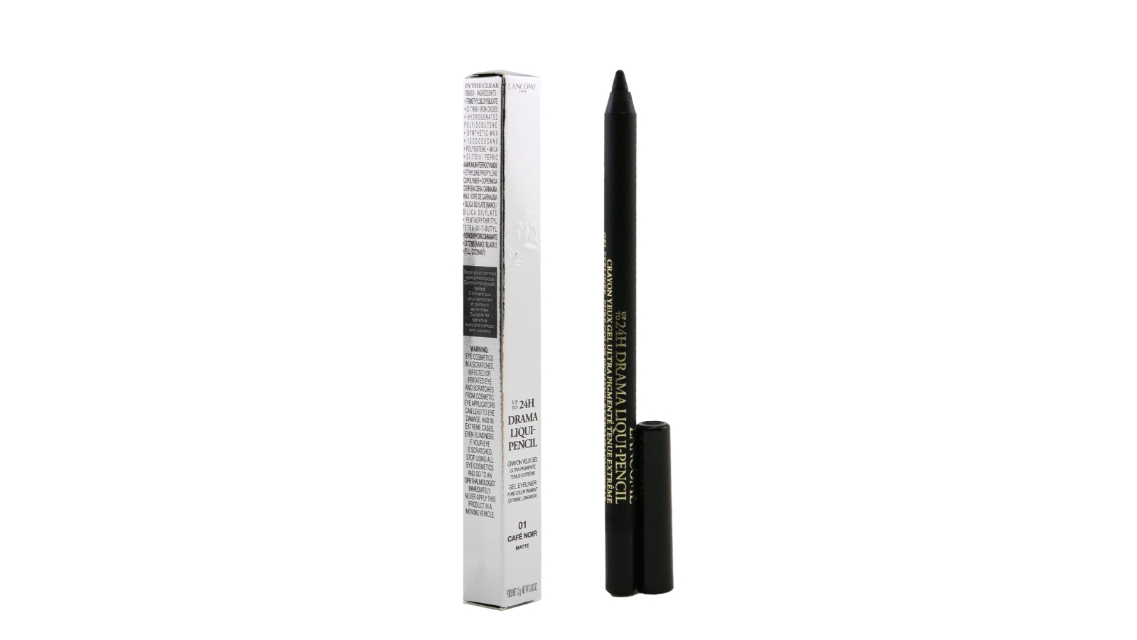 Lancome Drama Liqui Pencil Waterproof Gel Eyeliner - # 01 Cafe Noir -1.2g/0.042oz