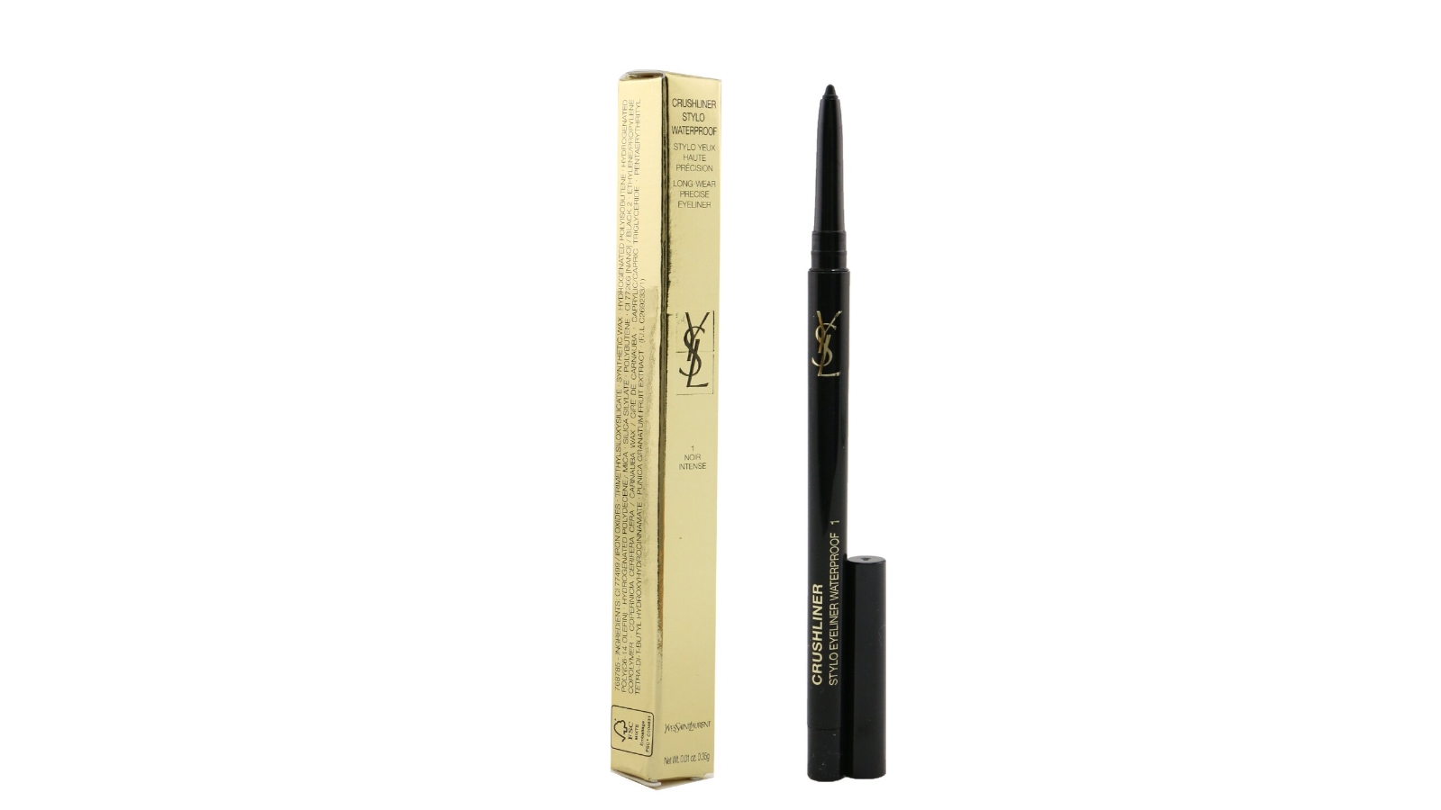 Yves Saint Laurent Crushliner Stylo Waterproof Eyeliner - # 01 Noir Intense -0.35g/0.01oz