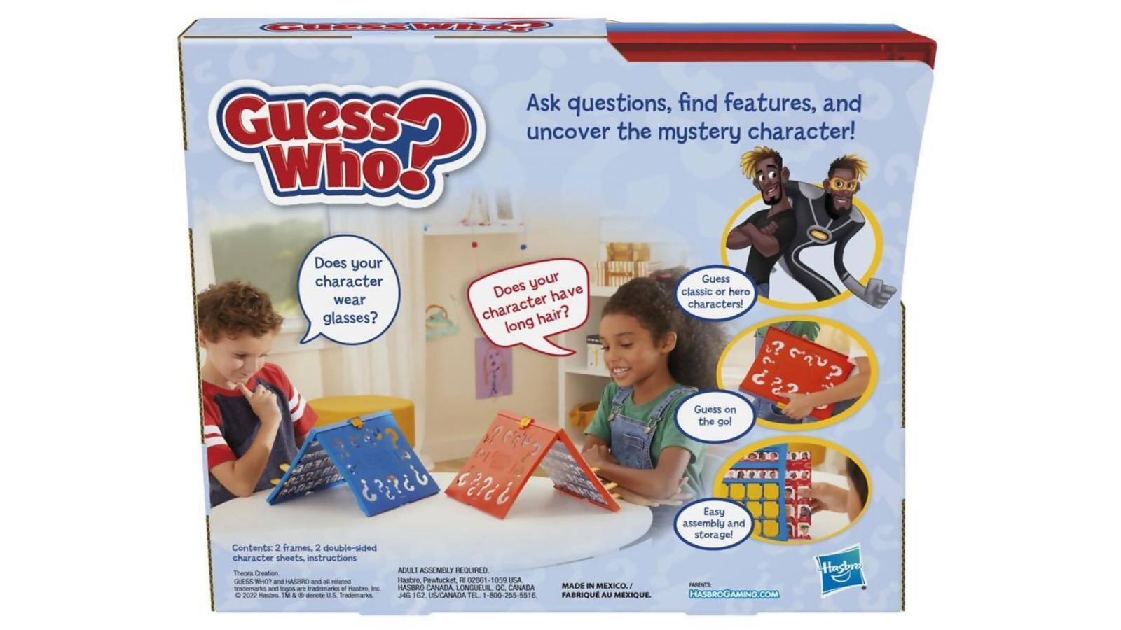 Hasbro Guess Who for Kids Original Guessing Board Game Harvey Norman