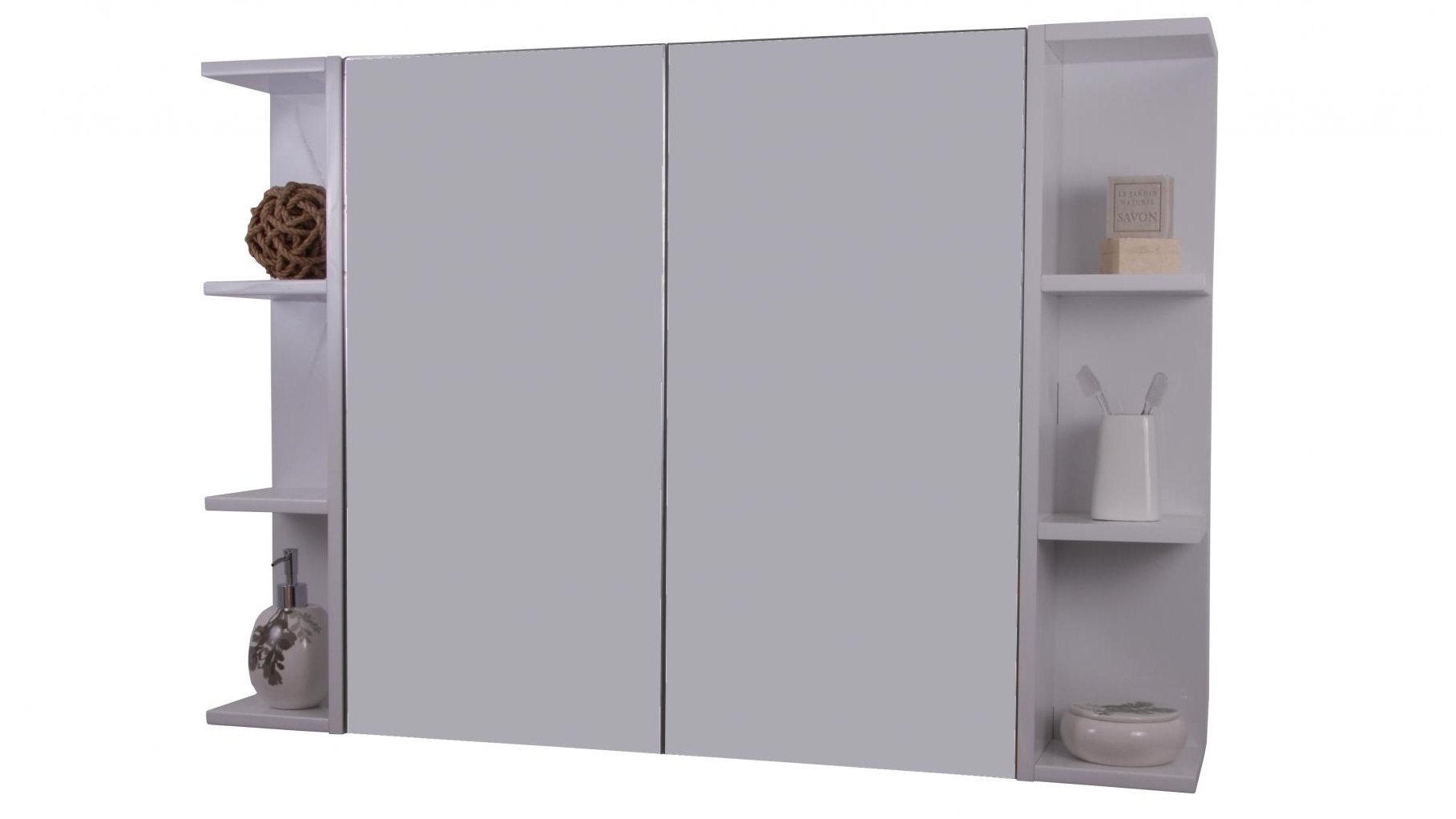 Timberline Boston 1200mm Double Door Shaving Cabinet - Gold Collection