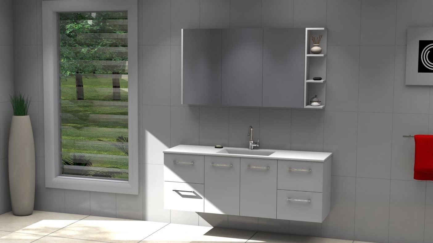 Timberline Eloura 1500mm WallHung Vanity with Centre Bowl Regal