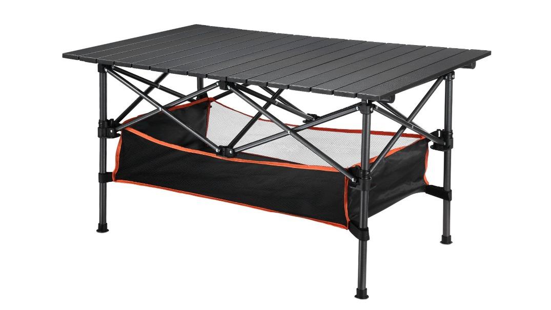 OGL Portable Folding Camping Table Aluminium with Storage Carry Bag