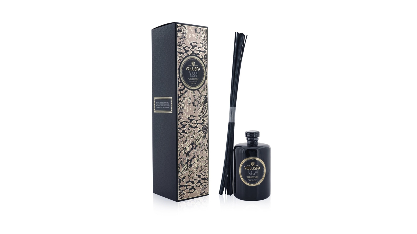 Voluspa Reed Diffuser - Suede Noir -177ml/6oz | Harvey Norman