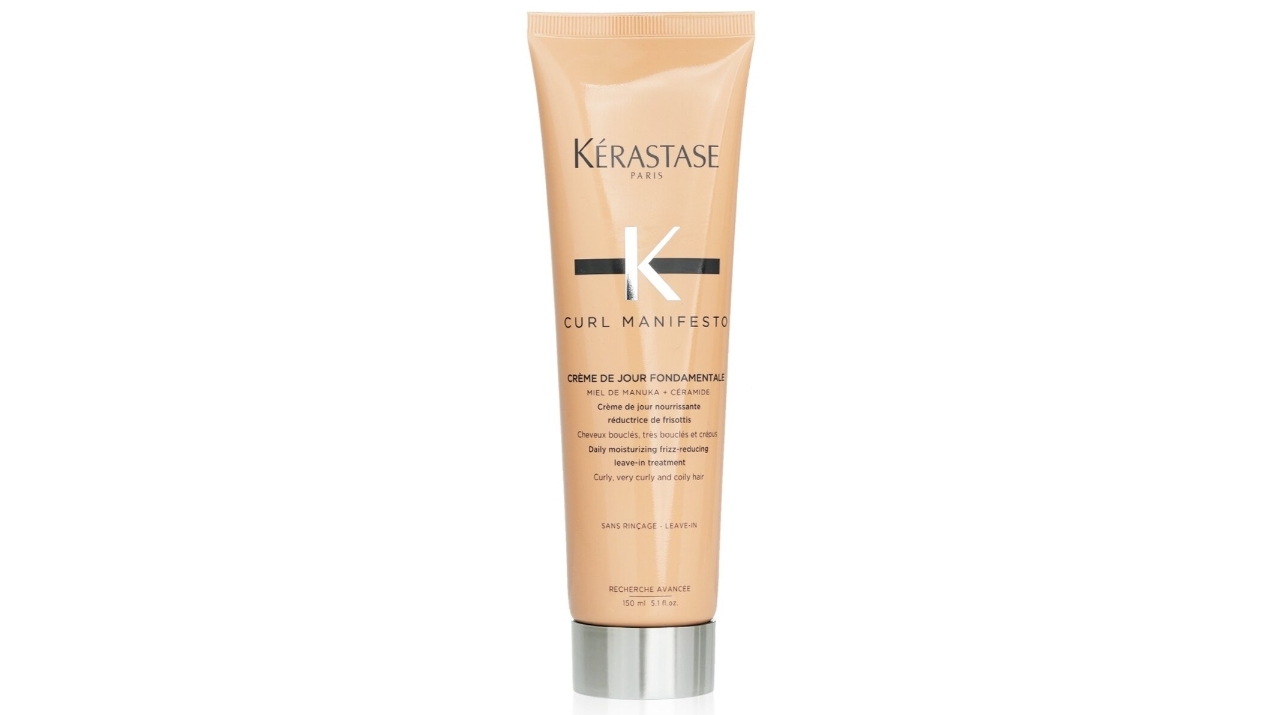Kerastase Curl Manifesto Creme De Jour Fondamentale Hair Cream Daily Moisturizing Frizz-Reducing Leave-in Treatment - 150ml/5.1oz