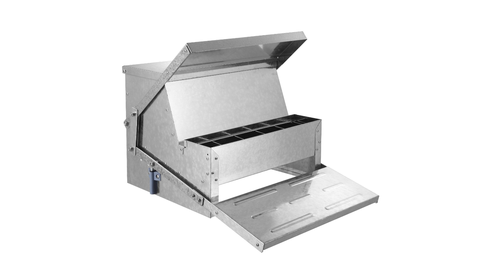 Pet Scene 10L Spillproof Galvanized Steel Automatic Chicken Feeder