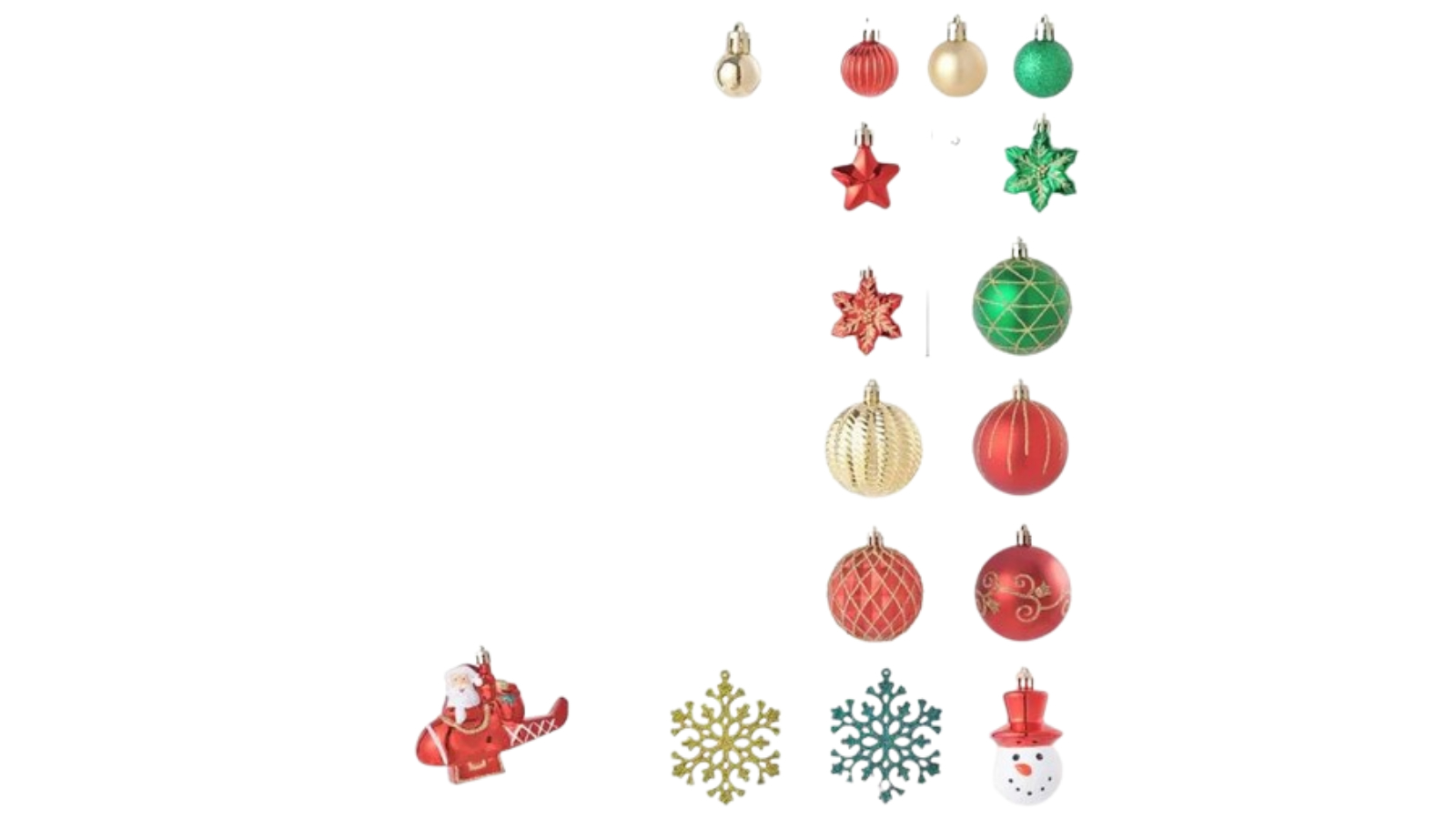 NNEOBA 70 Piece/Box Christmas Tree Ball Ornament