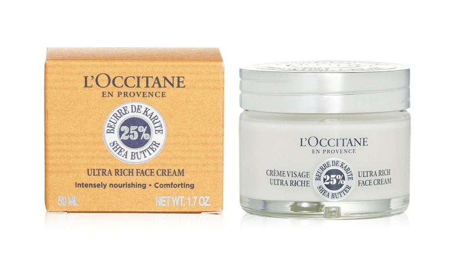 L'Occitane Shea Butter 25% Ultra Rich Face Cream -50ml/1.7oz