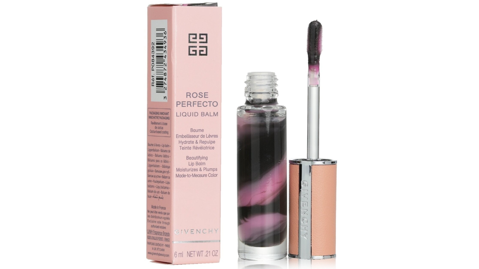 Givenchy Rose Perfecto Liquid Lip Balm - 011 Black Pink - 6ml/0.21oz