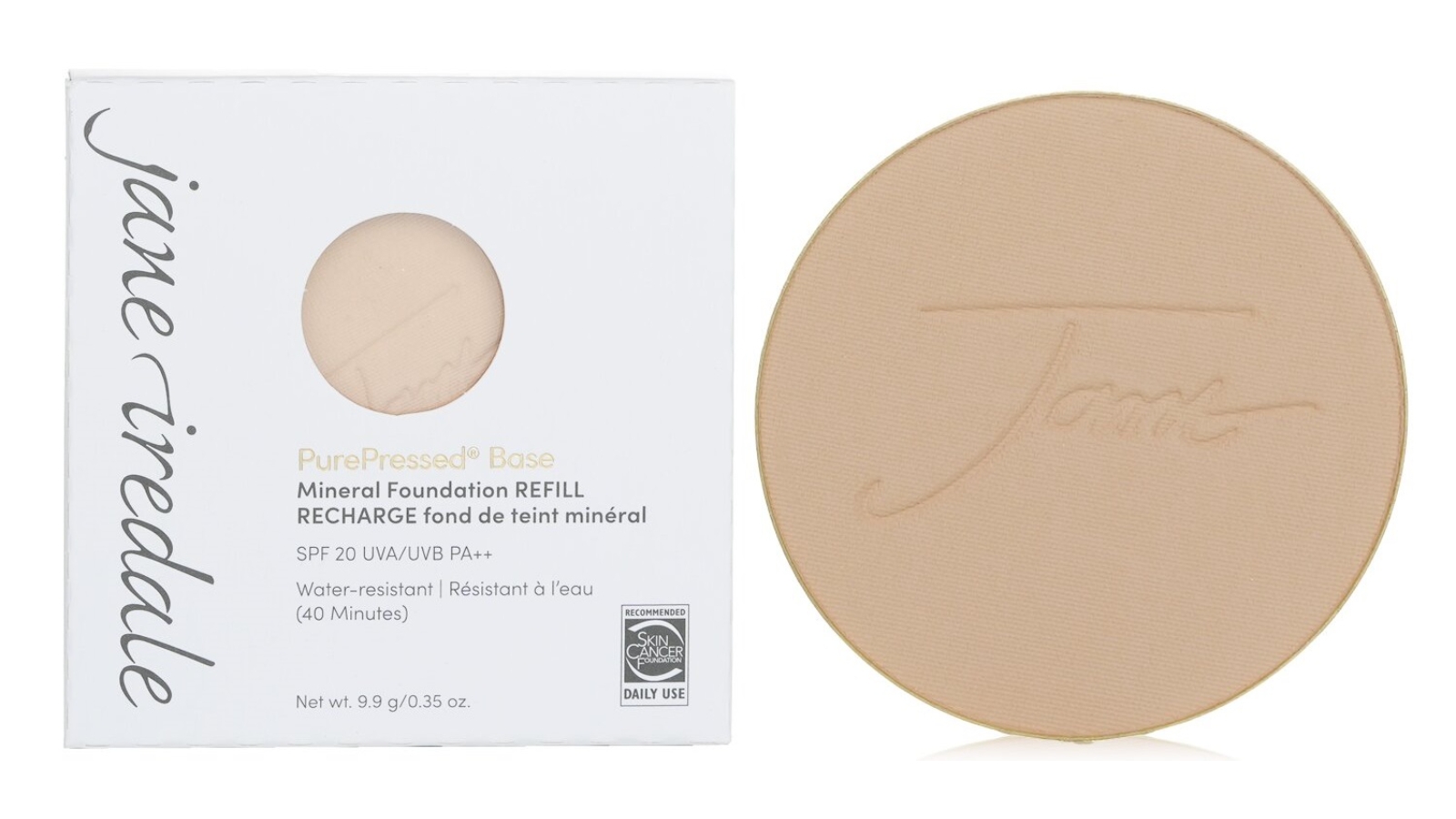 Jane Iredale PurePressed Base Mineral Foundation Refill SPF 20 - Warm Silk - 9.9g/0.35oz