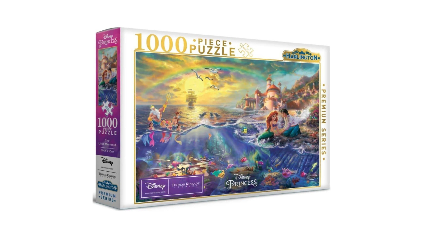 Harlington 1000 Piece Thomas Kinkade Disney the Little Mermaid Jigsaw Puzzle