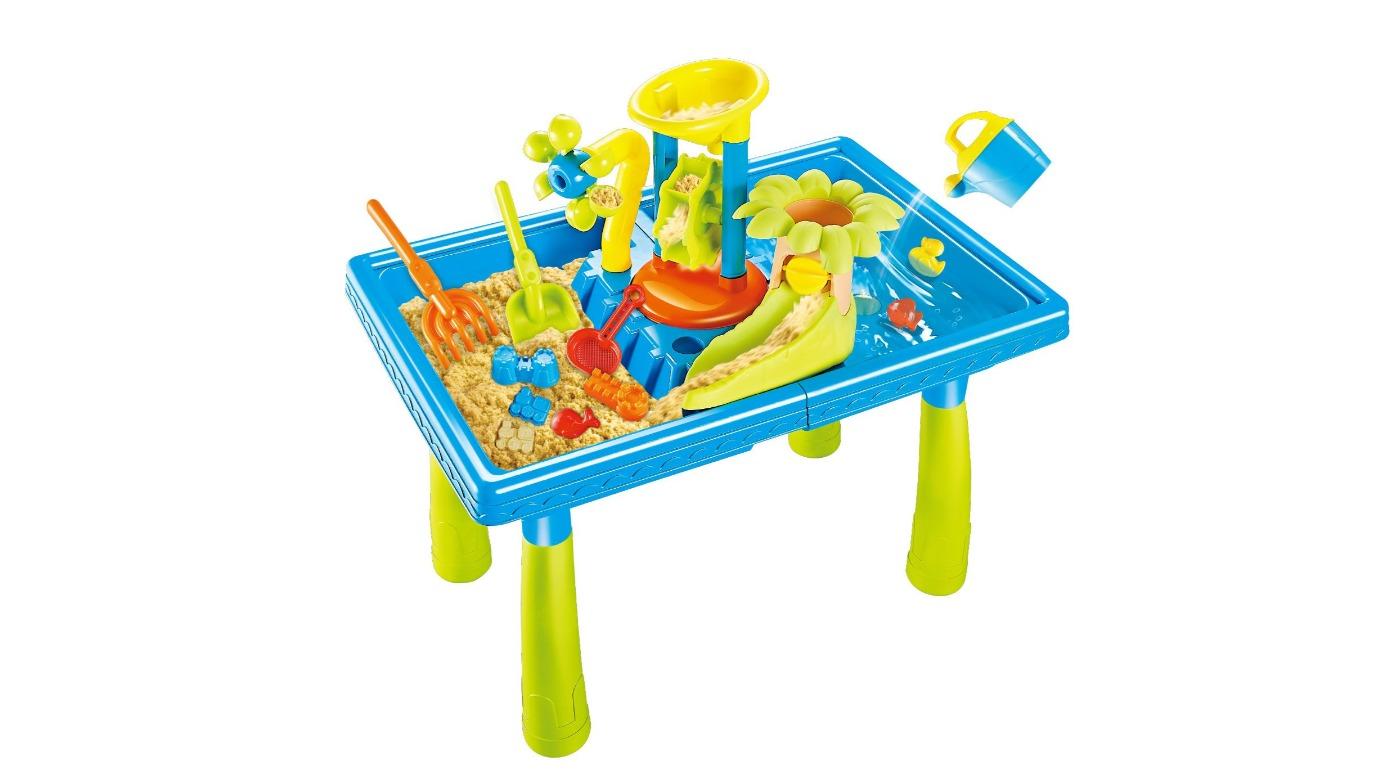 2-in-1 Outdoor Water Sand Table Kid Beach Play Toys Activity Set
