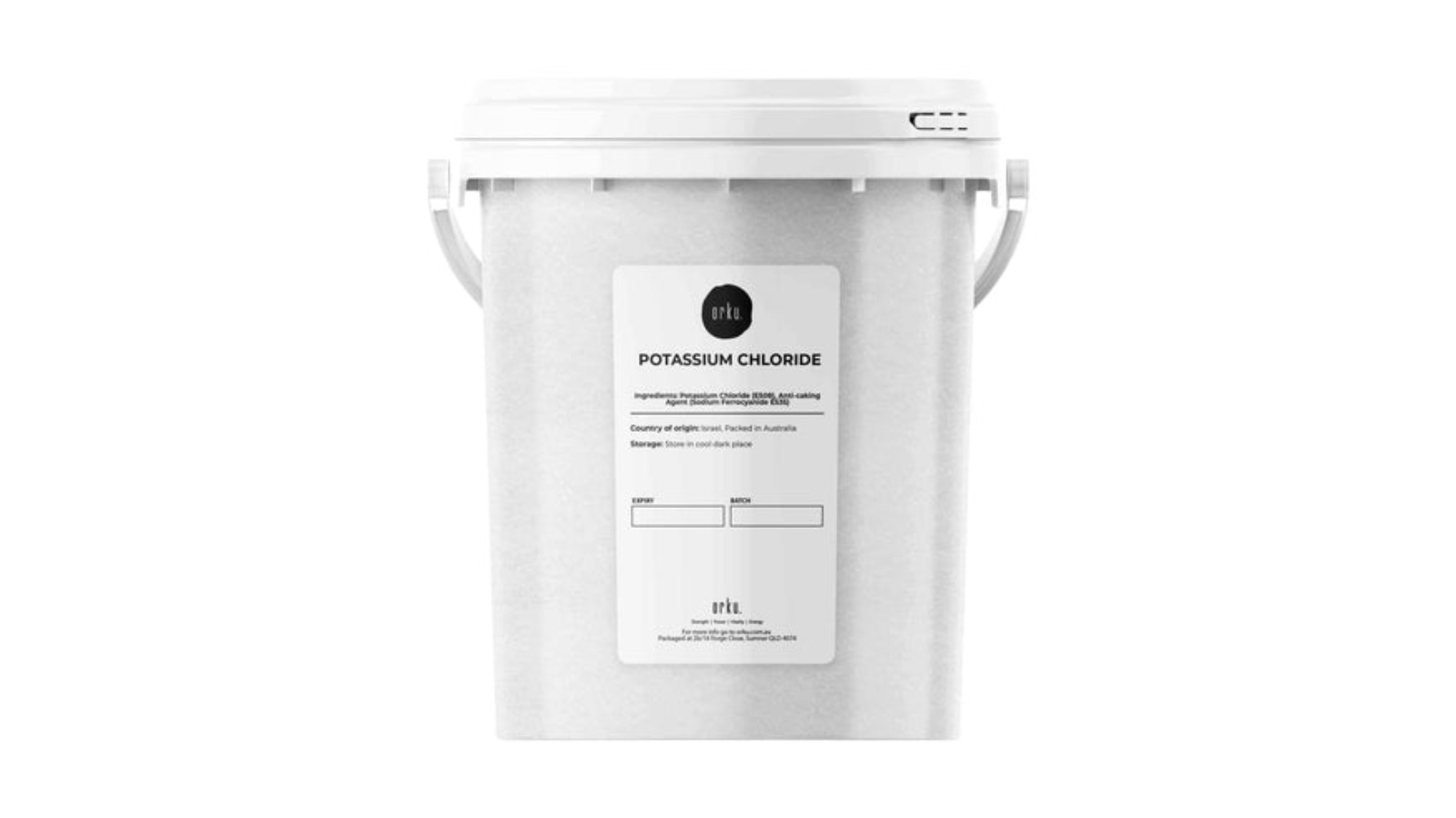 Orku Bulk Potassium Chloride Powder Tub - 1.3kg 