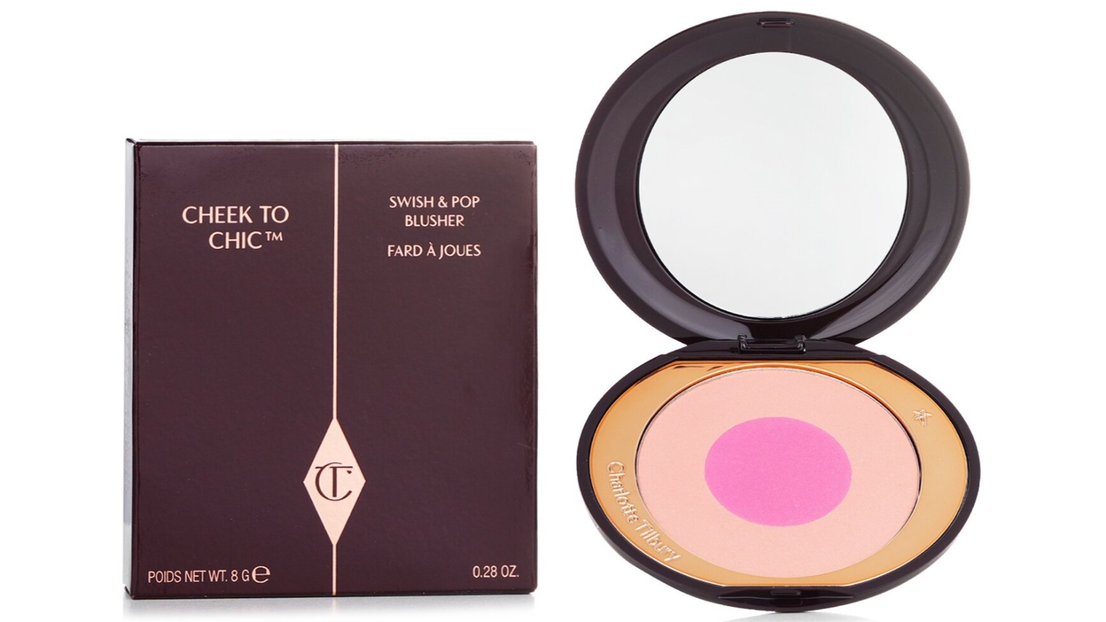 Charlotte Tilbury Cheek To Chic Swish and Pop Blusher - Love Is The Drug - 8g/0.28oz