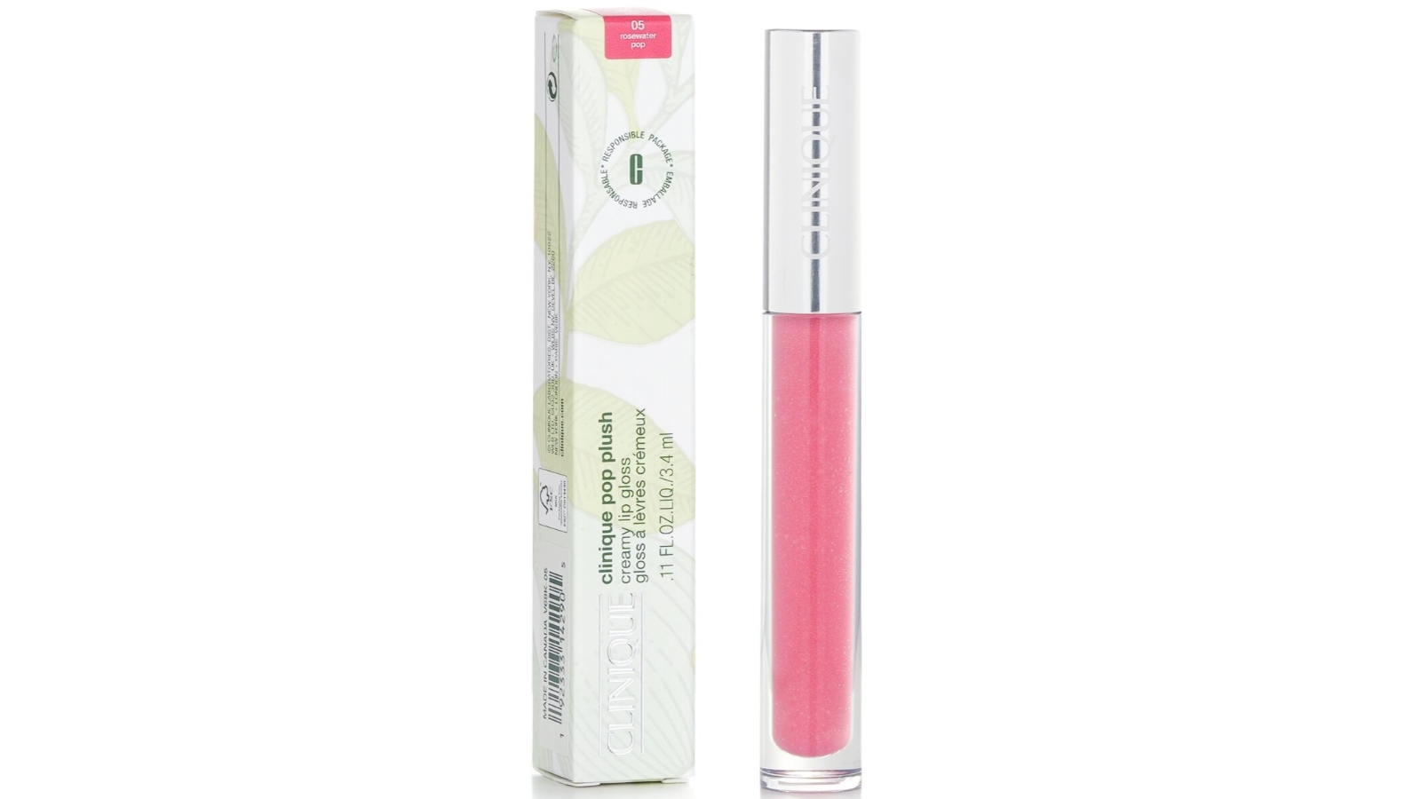 Clinique Pop Plush Creamy Lip Gloss - No. 05 Rosewater Pop - 3.4ml/0.11oz