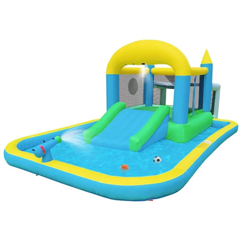 Kidbot Inflatable Water Park World Jumping Castle Trampoline Slide Game Blow Up