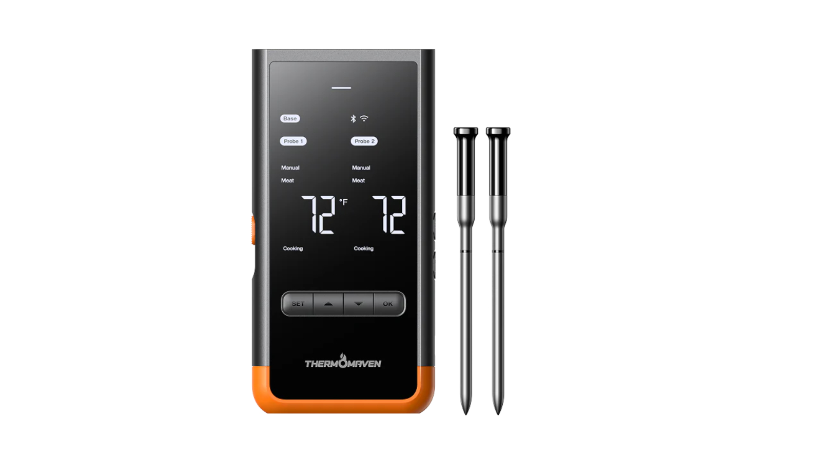 Addendum ThermoMaven G2 Wireless Dual Probe Meat Thermometer - Black/Orange