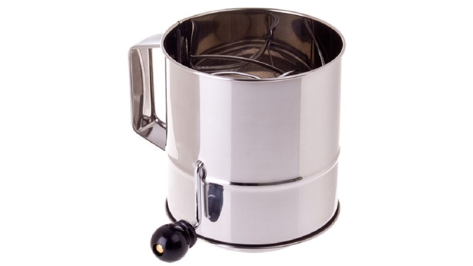 APPETITO BATTERY OPERATED 4 CUP FLOUR SIFTER - WHITE