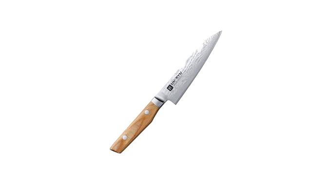 Unryu VG10 33-Layer Damascus Wooden Handle Petty Knife - 12cm