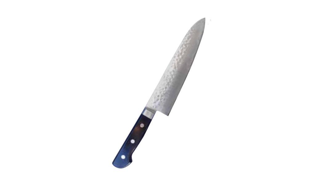 Toshu Giken Plywood Handle Hammered Gyuto Chef Knife - 27cm