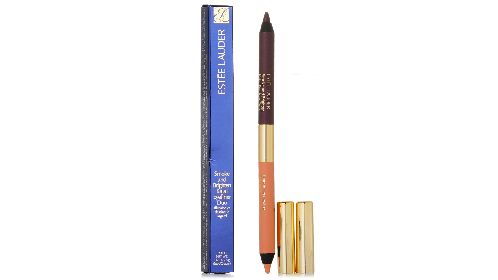 Estee Lauder No. 02 Bordeaux Ivory Smoke and Brighten Kajal Duo Eyeliner - 5g/0.02oz
